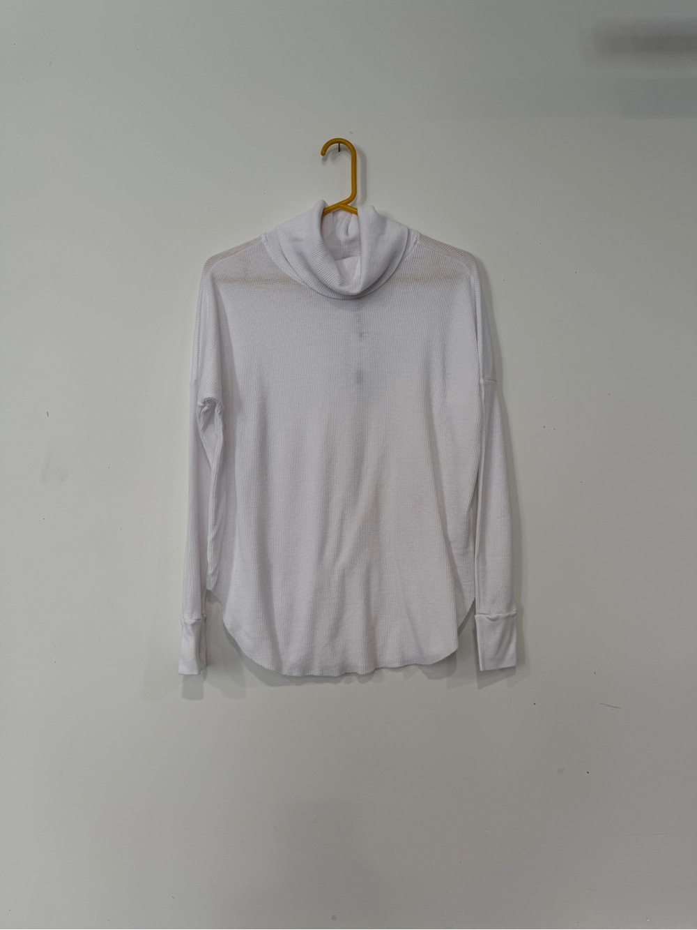 Michael Stars White Marcy Thermal long sleeve Turtleneck